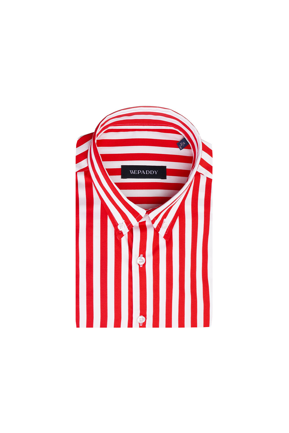Bold Red White Striped Shirt
